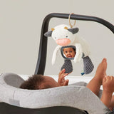 Itzy Ritzy Bitzy Mirror Sensory Tummy Time Mirror - Cow