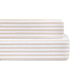 Bellini Striped Organic Jersey Cotton Crib Sheet and Changing Pad Cover Set