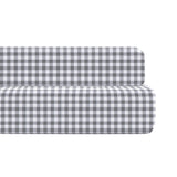 Bellini Gingham Organic Jersey Cotton Crib Sheet and Changing Pad Cover Set
