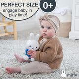Miffy 8" Beanbag - White with Blue Dress