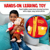 Curious George Learn to Dress Plush