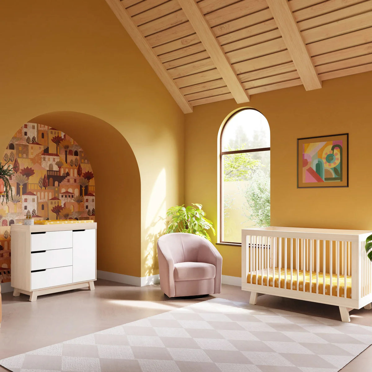 babyletto hudson dresser Hudson Modern 3-Drawer Dresser Babyletto Color: Natural Walnut