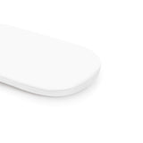 Nursery Works Oval Fitted Bassinet Sheet in White Cotton (Set of 2)