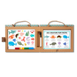 Melissa & Doug Natural Play: Play, Draw, Create Reusable Drawing & Magnet Kit – Ocean