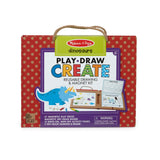 Melissa & Doug Natural Play: Play, Draw, Create Reusable Drawing & Magnet Kit – Dinosaurs