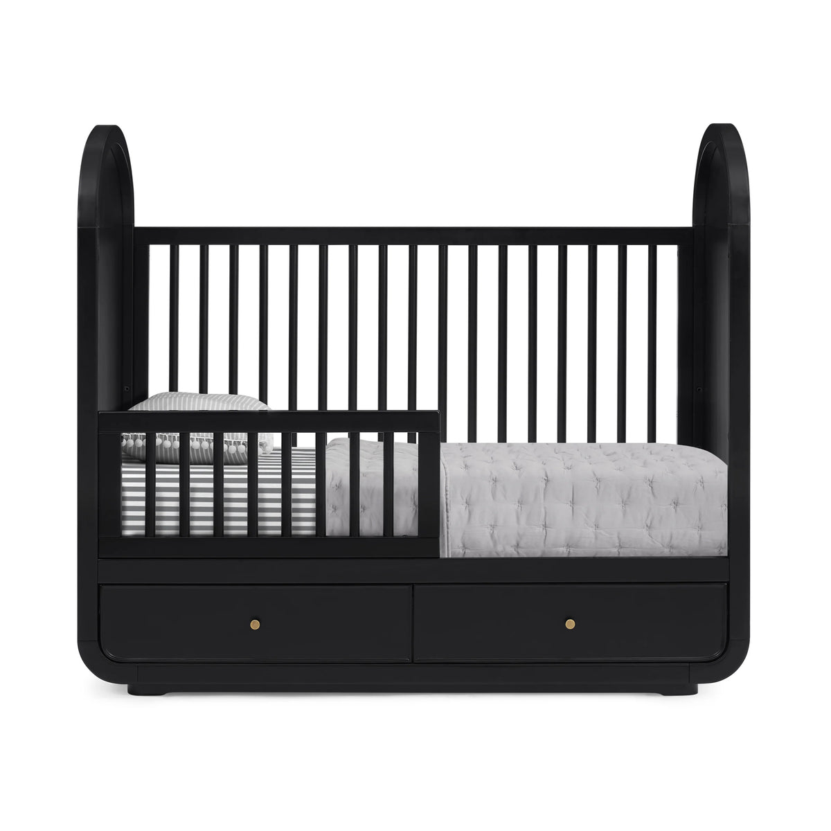 Bellini Aspen 4 in 1 Convertible Crib with Underdrawer Dimples Baby Brooklyn