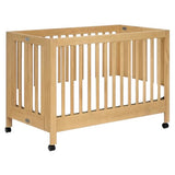 Babyletto Maki Full-Size Portable Folding Crib with Toddler Bed Conversion Kit