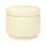 Babyletto Enoki Storage Ottoman in Velvet Checker