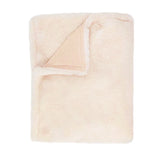 MON AMI Pale Pink Luxe Faux Fur Baby Blanket