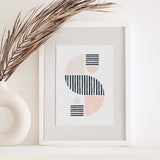 Pink Blush Abstract Print - Dimples Baby Brooklyn