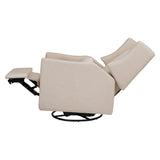 Babyletto Kiwi Electronic Recliner and Swivel Glider in Eco-Performance Fabric with USB port | Water Repellent & Stain Resistant