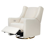 Babyletto Kiwi Electronic Recliner and Swivel Glider in Boucle with USB port