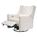 Babyletto Kiwi Electronic Recliner and Swivel Glider in Eco-Performance Fabric with USB port | Water Repellent & Stain Resistant