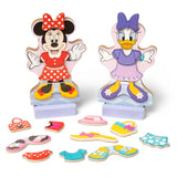 Melissa & Doug Disney Minnie & Daisy Deluxe Wooden Magnetic Dress-Up