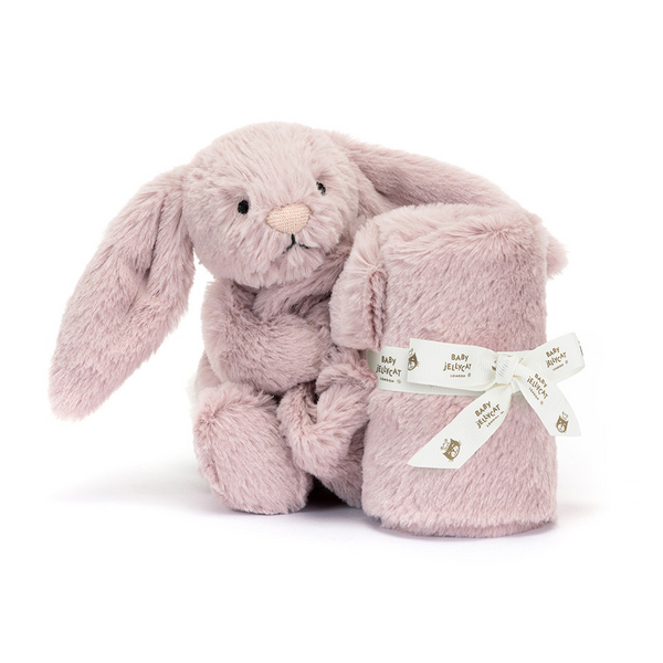 Jellycat Bashful Luxe Bunny Rosa Soother Jellycat Bashful Luxe Bunny Rosa Soother