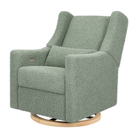 Babyletto Kiwi Electronic Recliner and Swivel Glider in Teddy Loop with USB port