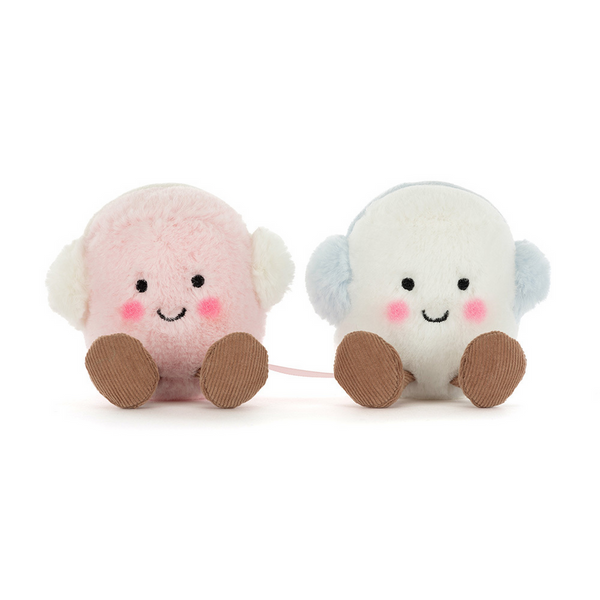 Jellycat Amuseable Toastie Pink And White Marshmallows