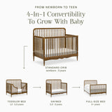 namesake Liberty 4-in-1 Convertible Spindle Crib