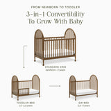 namesake Alouette 3-in-1 Convertible Spindle Crib