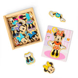 Melissa & Doug Disney Minnie Mouse Wooden Mix & Match Dress-Up Puzzle