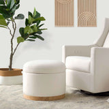 Babyletto Naka Storage Ottoman in Eco-Performance Fabric | Water Repellent & Stain Resistant