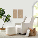 Babyletto Naka Storage Ottoman in Eco-Performance Fabric | Water Repellent & Stain Resistant