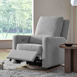 Babyletto Sigi Electronic Recliner and Glider in Eco-Performance Fabric with USB port | Water Repellent & Stain Resistant