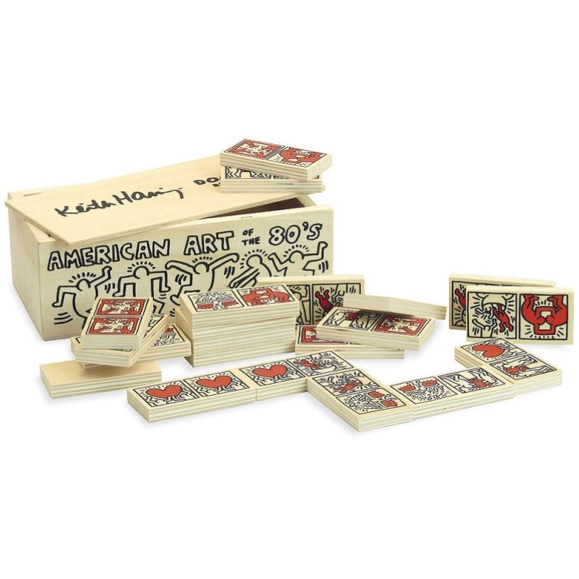 K. haring 木製ドミノ Vilac Vilac Keith Haring Dominos – Dimples Baby Brooklyn