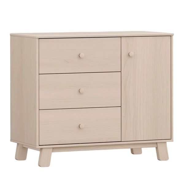Hudson Modern 3-Drawer Dresser Babyletto Color: Washed Natural Hudson Modern 3-Drawer Dresser Babyletto Color: Washed Natural