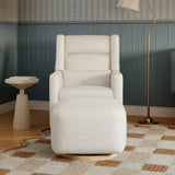 Babyletto Kiwi Gliding Ottoman in Shearling