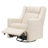 Babyletto Kiwi Deluxe Power Recliner and Swivel Glider in Teddy Loop with Heat and Massage