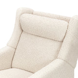Babyletto Kiwi Deluxe Power Recliner and Swivel Glider in Teddy Loop with Heat and Massage