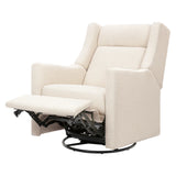 Babyletto Kiwi Deluxe Power Recliner and Swivel Glider in Boucle with Heat and Massage