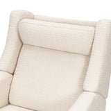 Babyletto Kiwi Deluxe Power Recliner and Swivel Glider in Boucle with Heat and Massage