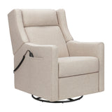 Babyletto Kiwi Deluxe Power Recliner and Swivel Glider in Eco-Performance Fabric with Heat and Massage