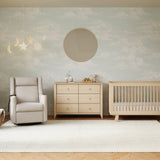 Babyletto Kiwi Deluxe Power Recliner and Swivel Glider in Eco-Performance Fabric with Heat and Massage