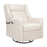 Babyletto Kiwi Deluxe Power Recliner and Swivel Glider in Eco-Performance Fabric with Heat and Massage
