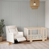 Babyletto Plus Power Recliner and Swivel Glider in Eco-Performance Fabric with Power Adjustable Headrest and USB Port