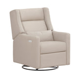 Babyletto Plus Power Recliner and Swivel Glider in Eco-Performance Fabric with Power Adjustable Headrest and USB Port