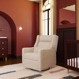 Babyletto Plus Power Recliner and Swivel Glider in Teddy Loop with Power Adjustable Headrest and USB Port