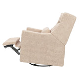 Babyletto Plus Power Recliner and Swivel Glider in Shearling with Power Adjustable Headrest and USB Port
