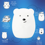 LumiPets Benny the Bear- Children's Touch Night Light