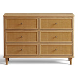 namesake Marin with Cane 6-Drawer Assembled Dresser