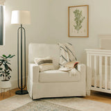 Namesake Crawford Pillowback Chair and a Half Comfort Swivel Glider