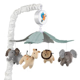 Lambs & Ivy Jungle Friends Musical Baby Crib Mobile Animals Soother Toy