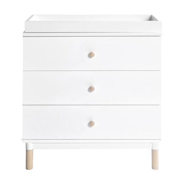 Babyletto Gelato 3-Drawer Changer Dresser with Removable Changing Tray White / Washed Natural Babyletto Gelato 3-Drawer Changer Dresser with Removable Changing Tray White / Washed Natural