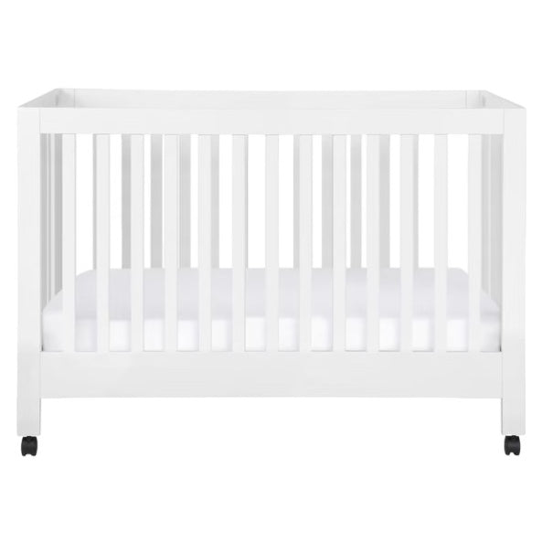 Babyletto Maki Full Size Portable Folding Crib with Toddler Bed Conver Dimples Baby Brooklyn