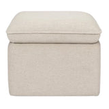 Babyletto Cali Storage Ottoman in Eco-Performance Fabric with USB port | Water Repellent & Stain Resistant