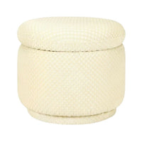 Babyletto Enoki Storage Ottoman in Velvet Checker