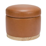 Babyletto Naka Storage Ottoman in Vegan Leather